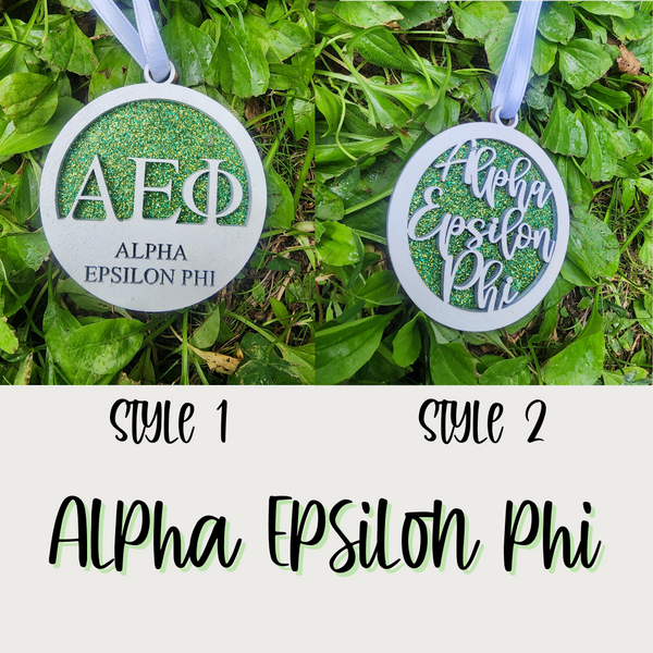 Alpha Epsilon Phi Christmas Ornament