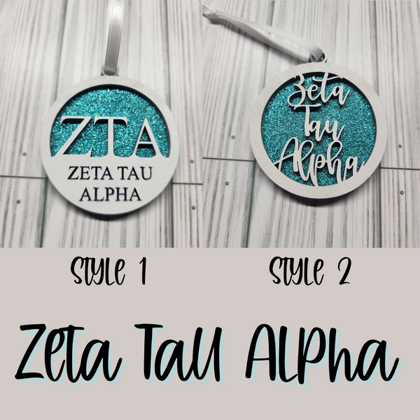 Zeta Tau Alpha Ornament