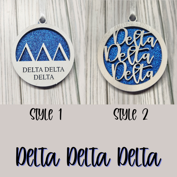 Delta Delta Delta Ornament