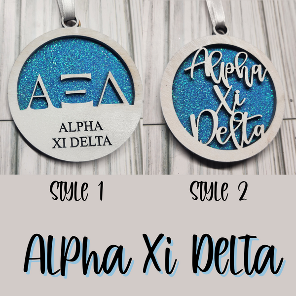 Alpha Xi Delta Ornament