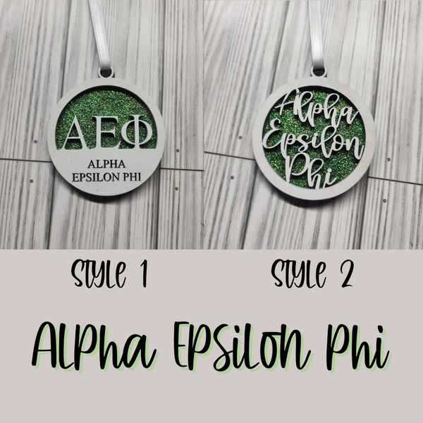 Alpha Epsilon Phi Christmas Ornament