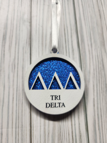Tri Delta Christmas Ornament