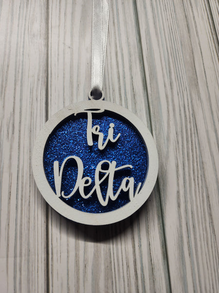 Tri Delta Christmas Ornament