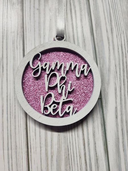 Gamma Phi Beta Christmas Ornament