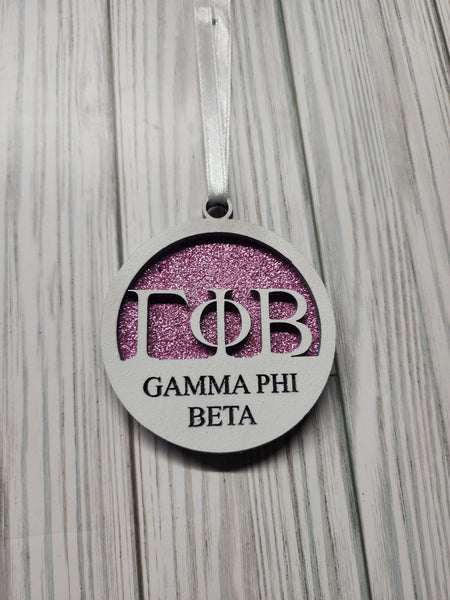 Gamma Phi Beta Christmas Ornament