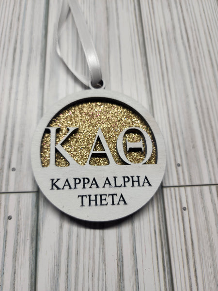 Kappa Alpha Theta Christmas Ornament