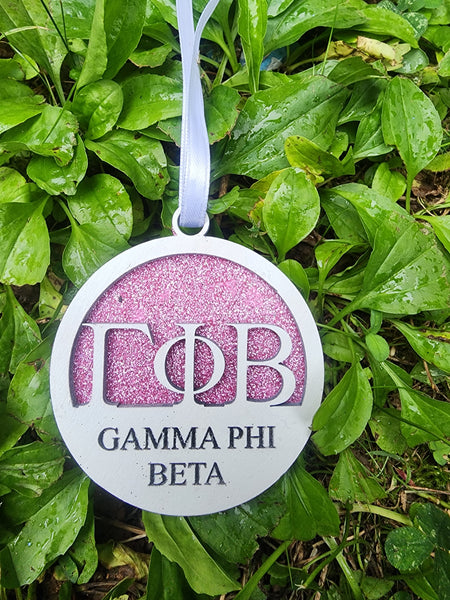 Gamma Phi Beta Christmas Ornament
