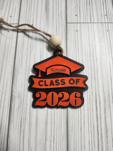 Cap Senior Ornament with Name