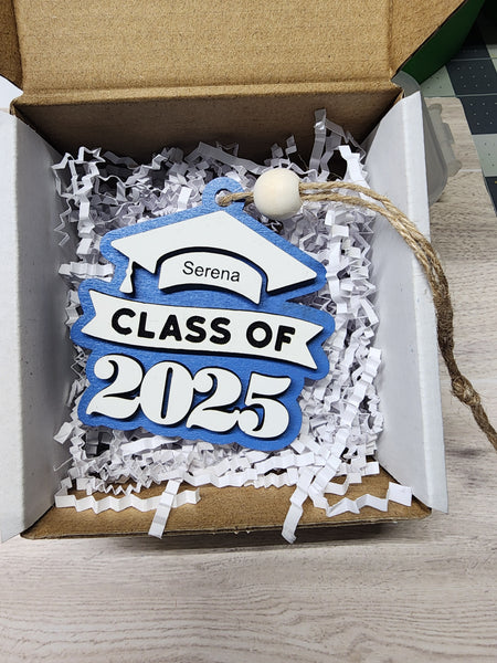 Cap Senior Ornament with Name