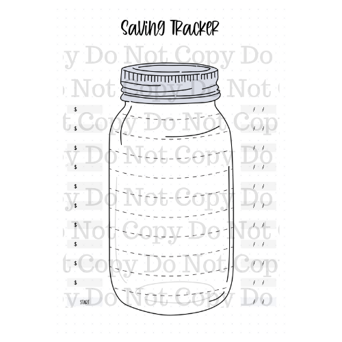 DIGITAL FILE - A Years Worth of Savings Trackers