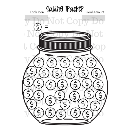 DIGITAL FILE - Savings Trackers for Kids PDF