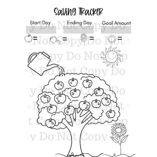DIGITAL FILE - Savings Trackers for Kids PDF