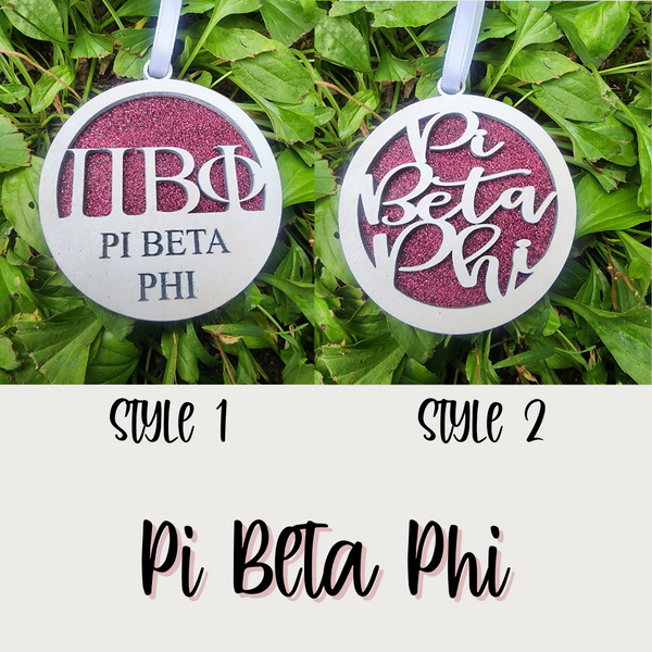 Pi Beta Phi Christmas Ornament