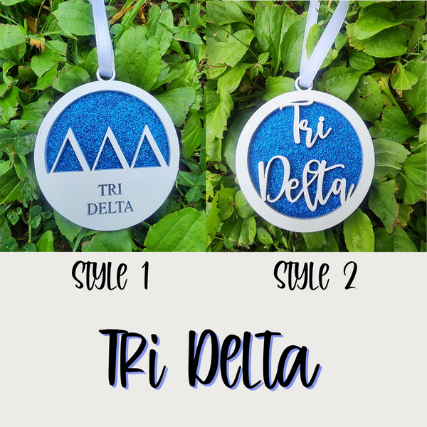 Tri Delta Christmas Ornament