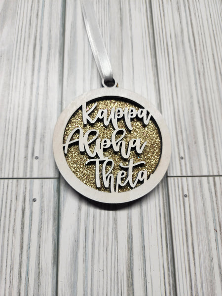 Kappa Alpha Theta Christmas Ornament