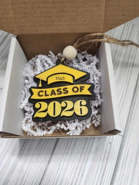 Cap Senior Ornament with Name