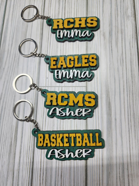 School Spirit Keychains