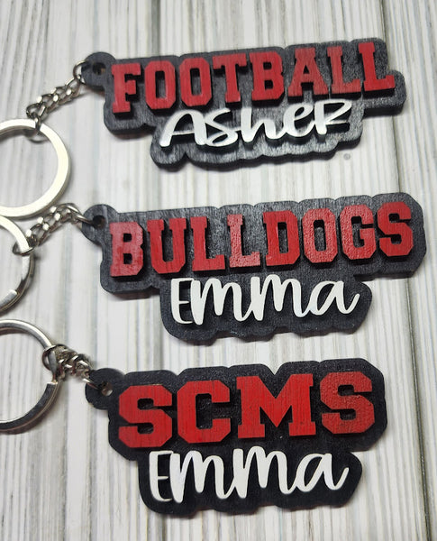 School Spirit Keychains