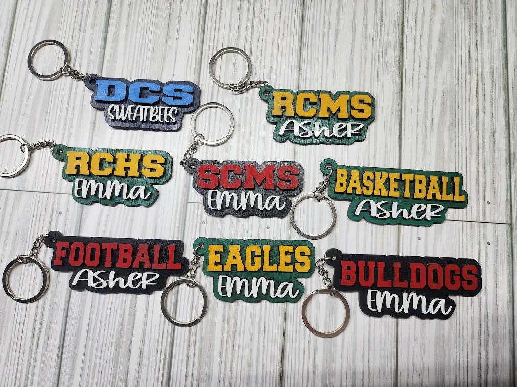 School Spirit Keychains