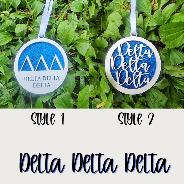 Delta Delta Delta Ornament
