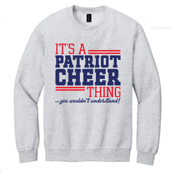 It's a Patriots Cheer Thing