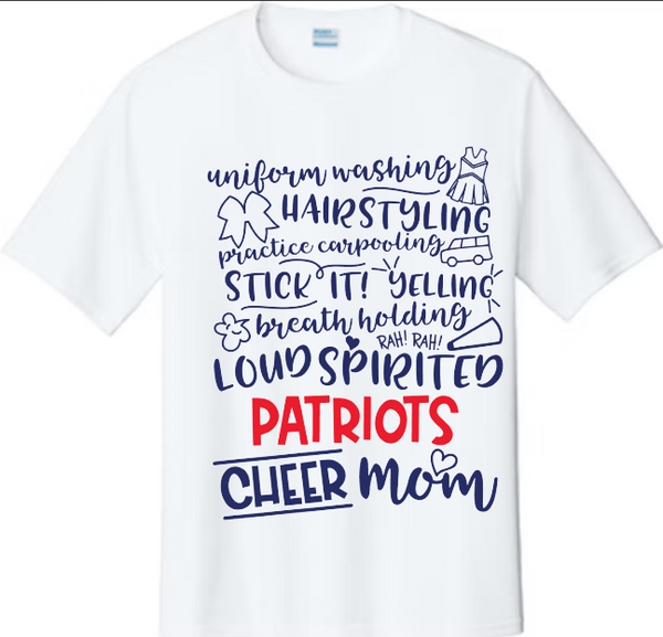 Loud Patriots Cheer Mom