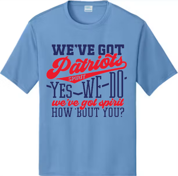 Patriots Cheer We've Got Spirit