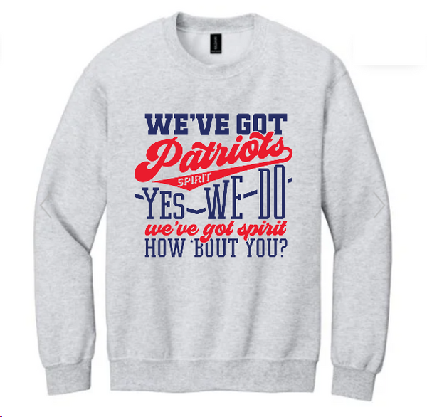 Patriots Cheer We've Got Spirit