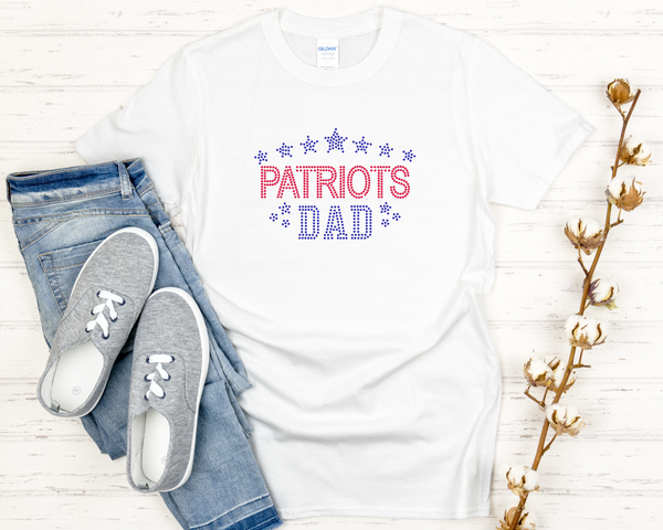 Patriots Dad Rhinestones