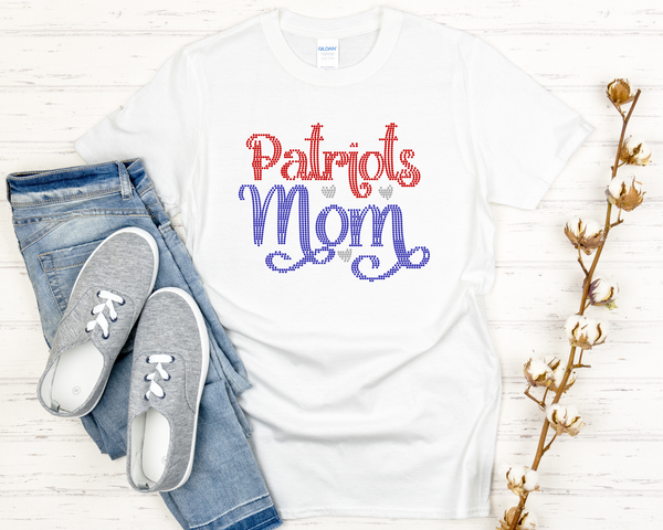 Patriots Mom 2 Rhinestones