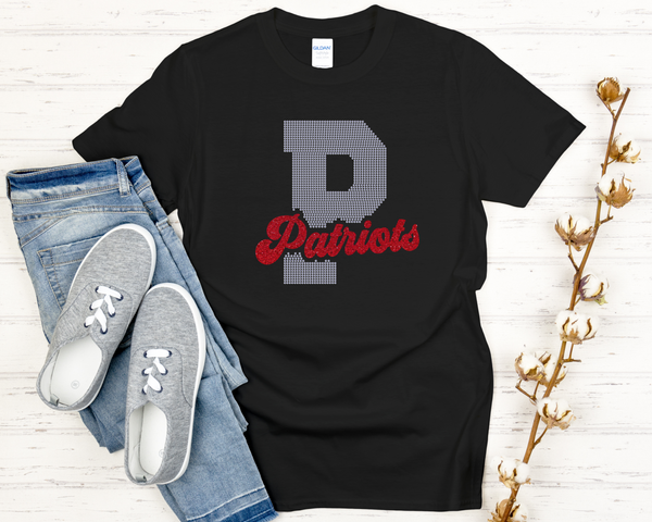 P for Patriots Rhinestones