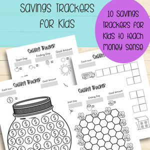 DIGITAL FILE - Savings Trackers for Kids PDF