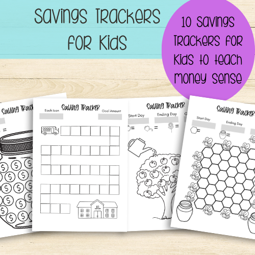 DIGITAL FILE - Savings Trackers for Kids PDF